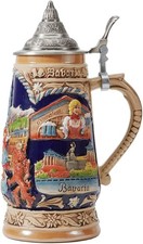 Bierkrug mit Deckel Stein Mug