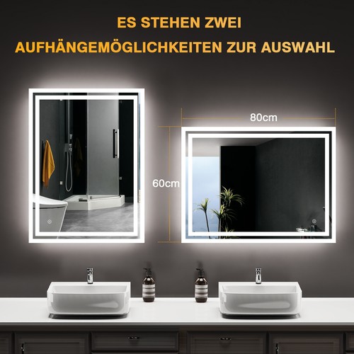Badspiegel mit touch - touch, led