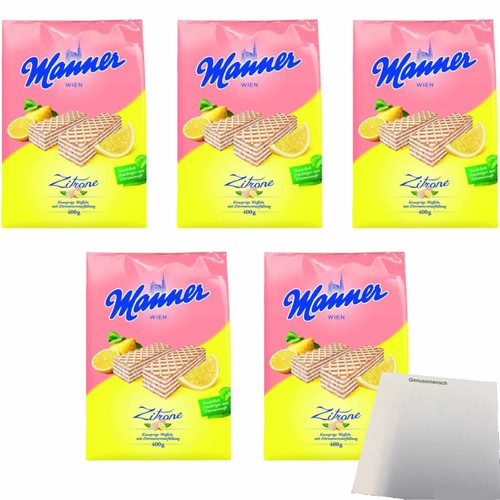 Manner zitrone waffeln 5x400g - manner,