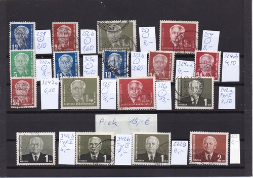 Ddr pieck markenauswahl wz1 - ddr,