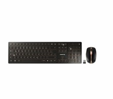 CHERRY DW 9100 SLIM Kabelloses Tastatur- und Maus-Set UK-Layout Schwarz-Bronze
