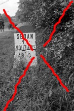 Negativ-Sedan-Frankreich-Inf.-Reg.-107-Wehrmacht-Kilometerstein-2.WK-63