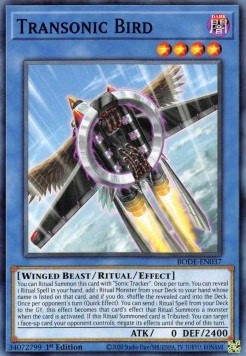 Yugioh transonic bird - transonic,