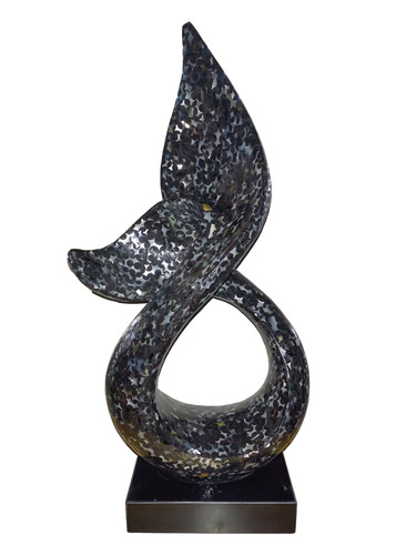 Abstrakte skulptur aus resin - aus,