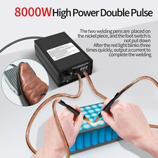 8000W Mini-Punktschweißmaschine DIY für 18650 Li-ion-Akku-Punktschweißgerät Kit