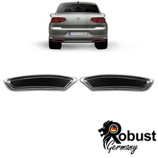 2x Für Volkswagen Passat B8 Chrom Edelstahl Auspuffrahmen Blenden (14-19)