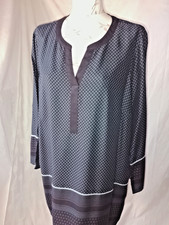 CECIL ?Damen Marken Schlupf- Bluse Tunika Gr. L  petrol schwarz