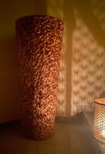 Wasserhyazinthe Deko Übertopf mit Einsatz groß 120cm hoch, Durchmesser oben 49cm