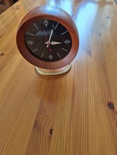 Vitra Chronopak Tischuhr Messing, Acrylglas, Nussbaum Furnier,