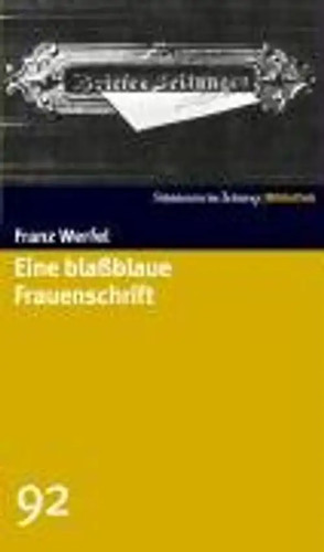 Eine blaßblaue frauenschrift - blaßblaue,