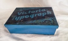 Alte Victoria Typograph Metallbox Retro Orig. Stempelspiel 30er Kinderdruckerei