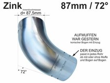 Zink Fallrohrbogen mit Einzug