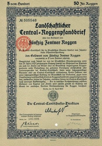 Roggenpfandbrief - ,