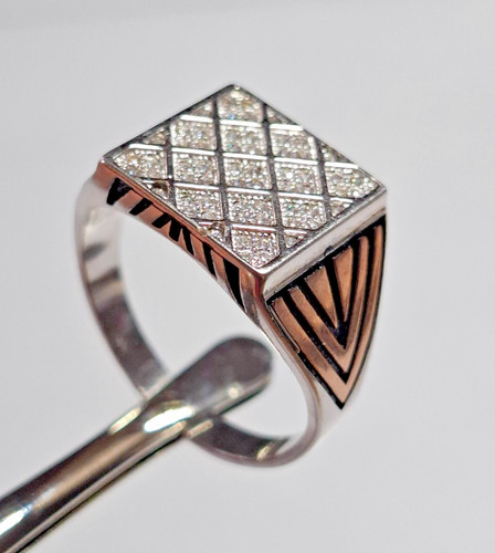 Silber 925 kupfe herrenring - silber,