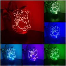 Winni pooh -  LED Tischlampe Tischleuchte Nachtlicht 7 facher Farbwechsel