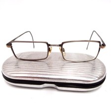 Brille Aigner EA 282 silber matt Vintage Brillengestell Metall Etui Aluminium
