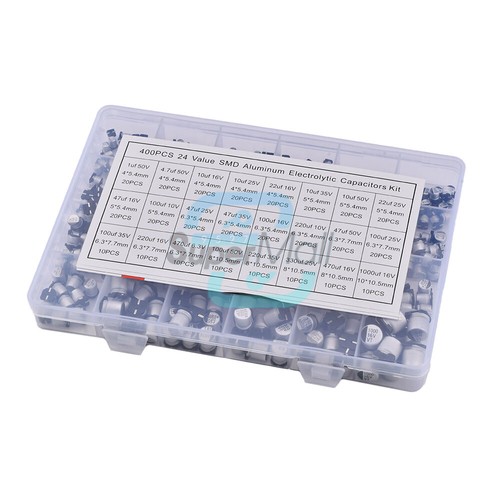 400pcs 1uf 1000uf 50v - 1uf~1000uf, 6.3v-50v