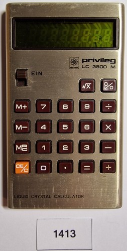 1413 taschenrechner privileg - taschenrechner,