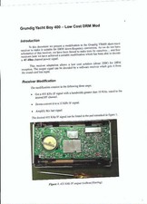 Grundig Service Manual für Yacht-Boy 400 Ergänzung Low cost DRM Mod Copy