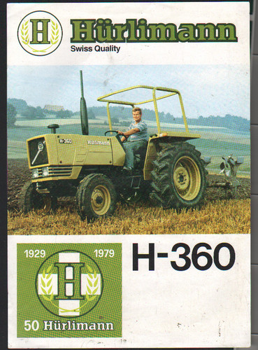Hurlimann traktor prospekt - traktor,