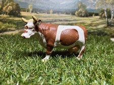 Schleich 13213 Kuh braun weiß