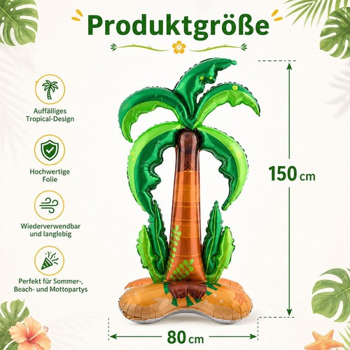 Großer folienballon palme - folienballon,