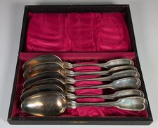 6 Suppenlöffel, versilbert