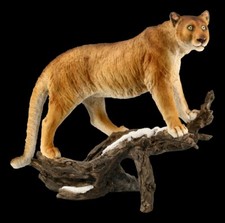 Puma Figur auf Ast - Raubkatze