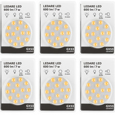 6x IKEA LEDARE GX53 LED