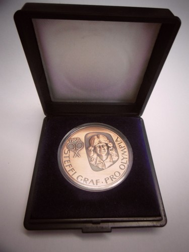 Kupfer medaille steffi graf - medaille, "steffi