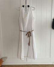 Esprit Spitzen Kleid Gr. XS 32 164/170 festlich White Party Ostern A Linie