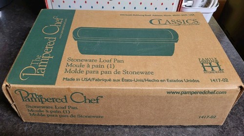 Pampered chef stoneware - chef, loaf