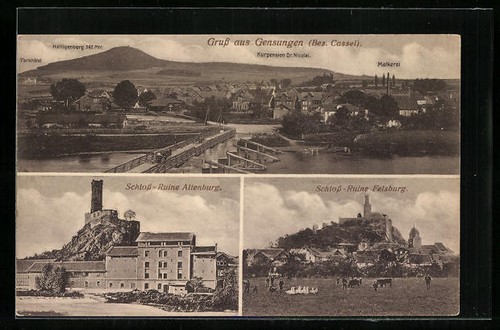 Gensungen schloß ruine - gensungen,, schloß-ruine