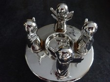 Teelichthalter 4 Engel Keramik