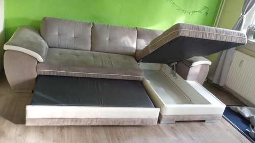 Wildledercouch vorm - l,