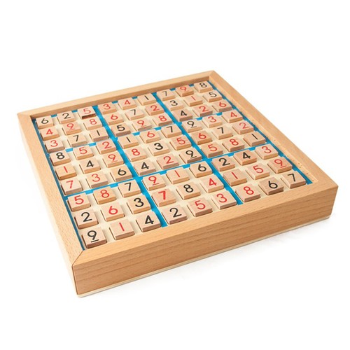 Sudoku brettspiel aus - aus, holz