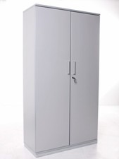 Garderoben-/ Kleiderschrank, 189x100cm, 2x Flügeltür, innenseitiger Spiegel, geb