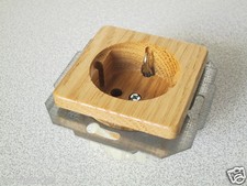 KOPP Steckdose ohne Kinderschutz MILANO HK02 eiche-natur UP Schutzkontakt Schuko