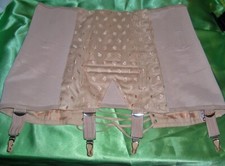 RAR Vintage schweres Coramy Schnürkorsett Gr. 76 Korsett 4 Strapse GIRDLE (R35)