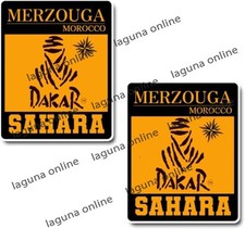 dakar sahara Logo Glanz Wetterfest Aufkleber Sticker