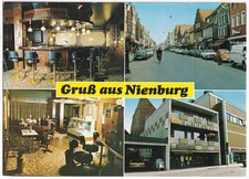 AK Nienburg, Eiscafe am Schloßplatz, Langestraße, aus 1980, unversandt