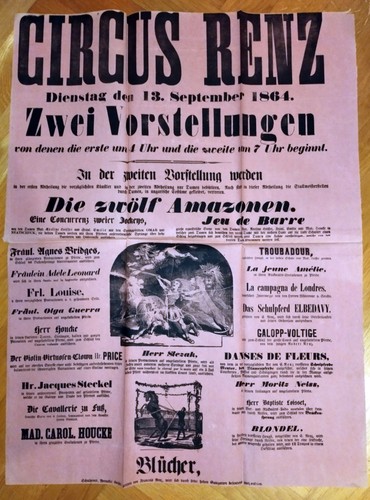 1864 großes plakat circus - 1864,
