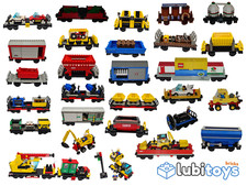 Lego® Eisenbahn Waggon 9V TRAIN Wagen für 9V Güterzug CARGO System ZUG