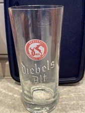 Diebels Alt Bierglas 0,2 L, Brauerei Diebels Issum Altes Rotes Logo