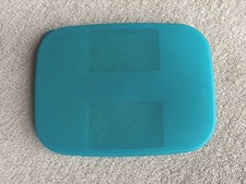 Deckel für Tupperbehälter Kühlschranksystem blau/grün 15cm x 11cm gebraucht