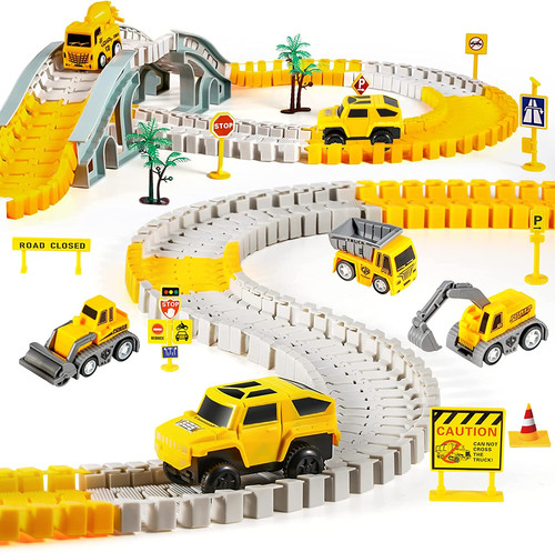 Kizplays 260pcs autorennbahn - 260pcs,