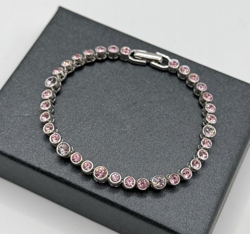 Swarovski tennisarmband rosa - tennisarmband,
