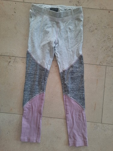 Sport leggings grau lila - sport, gr
