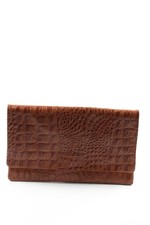 HüFTGOLD Clutch Mittel Damen Tasche braun Casual-Look