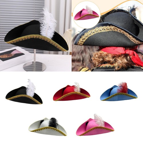 Piratenhut feder dreispitz - feder,